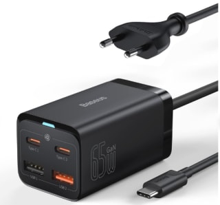 Baseus GaN3 Pro 65W Snellader Laptop/MacBook + 100W USB-C voor €19,99 bij Ochama