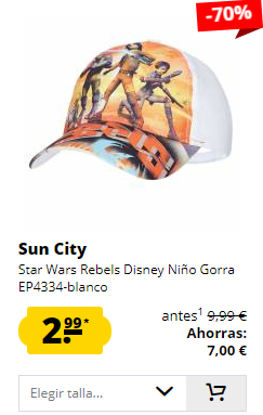 Descuentos de hasta -70% en Sun coty desde Deportes Outlet