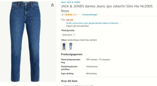 JACK & JONES dames donkerblauwe Jeans voor €8,99 bij Amazon