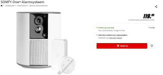 Somfy indoor camera One+ all in one alarmsysteem + sirene voor €119,99 bij de Mediamarkt