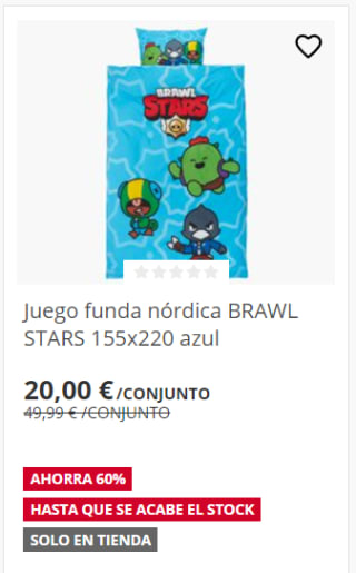 Fundas nórdicas infantiles por 20€ (en tiendas)