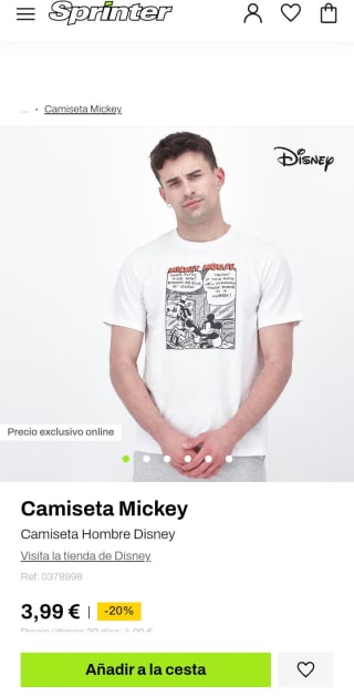 Recopilación marca Disney desde 1,99€ en Sprinter