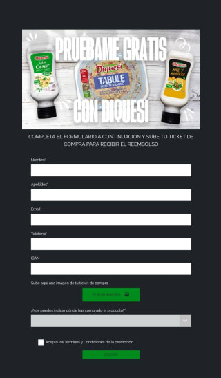 Reembolso salsas di que sí