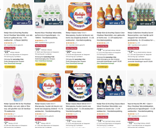 Tot wel 60% korting op diverse wasmiddelen / wasverzachters