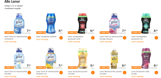 Alle Lenor (Fresh Air) 3 voor €9 bij de AH