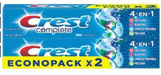 Pasta dental Crest Complete 4 en 1 90 ml 2 Unidades por $25 en Amazon