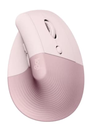Logitech Lift Vertical Ergonomic Mouse (Rose/Roze) voor €44,95 bij Amazon.nl