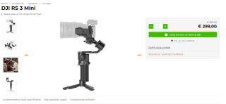 DJI RS 3 Mini - Gimbal voor €299 bij Fotodevakman