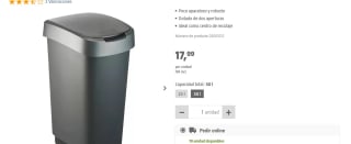 Rotho Cubo de basura 50l Twist 12,49€