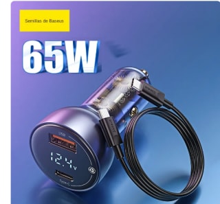 Baseus-cargador rápido para coche por 15,10€