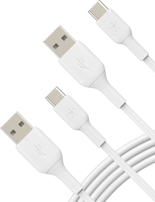 Belkin BoostCharge USB-kabel 1 m USB 2.0 USB A USB C - Wit - Duo pack voor €6,99 bij Amazon