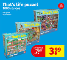 That’s Life puzzel 1000 stukjes voor €3,99 bij Kruidvat