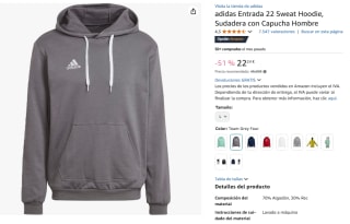Sudadera adidas Entrada 22 por 22,24€