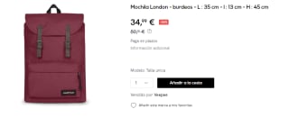 Mochila Eatspak London por 34.99€