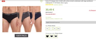 Kappa heren ondergoed 10-pack voor €30,49 bij Outlet46