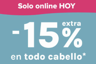 15% descuento en productos de cabello en Druni