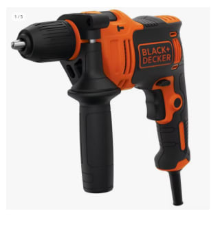 Taladro percutor con Cable 710W Portabrocas 13mm Velocidad variable Incluye 4 BrocasLACK+DECKER BEH710 Taladro percutor con Cable 710W Portabrocas 13mm Velocidad variable Incluye 4 Brocas BLACK+DECKER BEH710 por 29.4€