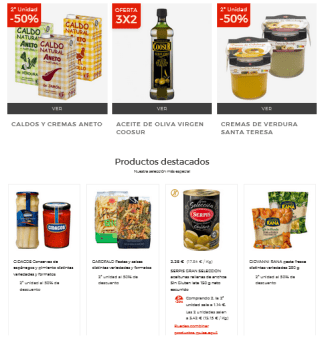 Código Descuento 8€, 12€ o 15€ en Supermercados Hipercor