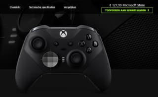 Xbox Elite draadloze controller Series 2, Zwart voor €127,99 in de Xbox store