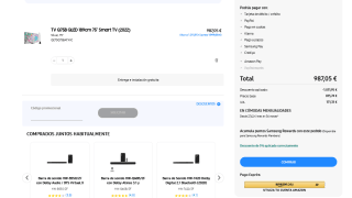 TV 75" QE75Q75BA Qled Panel VA por 987,05€