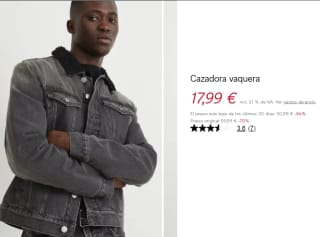 2 Cazadoras Vaqueras para Hombre por solo 17.99€