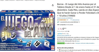 juego de mesa Borras El Juego del Año por 6€