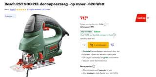 Bosch Home and Garden PST 900 PEL Decoupeerzaag, 620 W voor €71,74 bij Bol