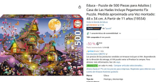 Marca Educa - Puzzle de 500 Piezas ,Casa de Las Hadas por 6,99€