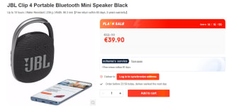 JBL Clip 4 Zwart voor €39,90 bij Ochama