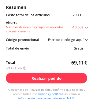 Tableta Teclast M50, Android 13 4G 6GB 128GB por 69,11€