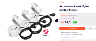 3 Stuks LEDVANCE SMART+ Outdoor plug voor €24,95 bij iBOOD