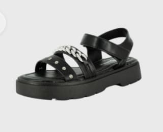 Sandalia Sandy Negro Bamboo por $15.990
