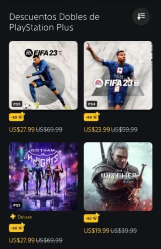 Juegos en descuento con PlayStation Plus