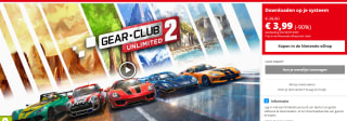 Gear.Club Unlimited 2 voor €3,99 in de Nintendo eShop