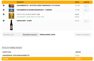 10% korting op alle bieren én bierpakketten + gratis verjaardagsbiertje bij Geheimbiertje