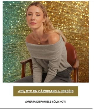 Descuento de -20% en jerséis y cárdigans en Tentazioni