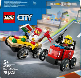 LEGO City Raceautopakket: pizzabestelwagen vs. brandweerauto voor €6,95 bij Amazon