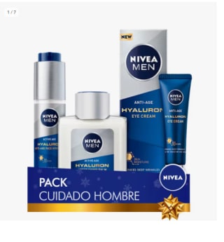 NIVEA MEN Pack ahorro cuidado personal - Contiene gel, contorno de ojos y affershave por 13.99€