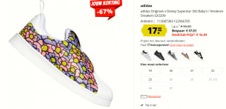 adidas Originals x Disney Superstar 360 kinderschoenen voor €17,99 bij Sport-Korting