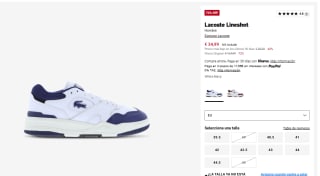 Zapatillas Lacoste Lineshot por 34,99€