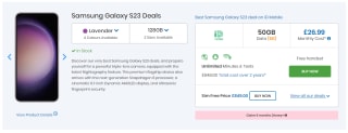 Take a Samsung Galaxy S23 sold at Mobiles as low as £647.76