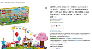 Set Lego Animal Crossing Fiesta de cumpleaños de Azulino por 11,24€
