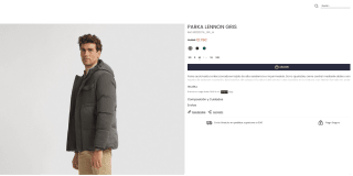 Parka Lennon Alvaro Moreno Hombre por solo 13,79€