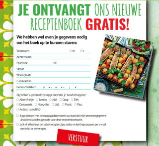 Gratis het nieuwste receptenboek van Aviko