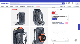 Mochila Deuter AC Lite 24 por 71,99€