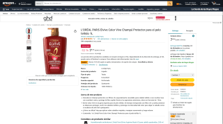 Champú Protector L’ORÉAL PARIS Elvive Color Vive 1L por 7,45€