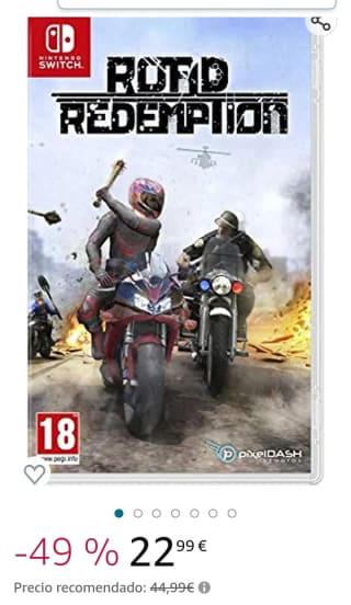 Road Redemption Nintendo Switch por 22,99€.