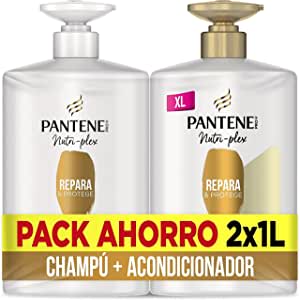 Lote Champú 1L + Acondicionador 1L Pantene Repara & Protege por 16,11€.