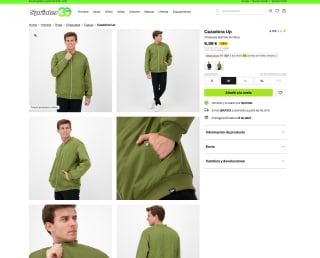 Chaqueta Cazadora Up Bomber Hombre por solo 9,99€