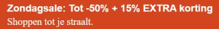 Tot 50% + 15% extra korting op geselecteerde items bij Zalando